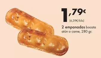 2 Empanadas Bocata Atún O Carne