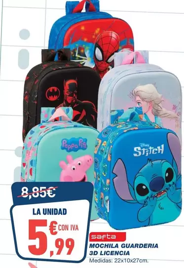 Safta - Mochila Guarderia 3d Licencia