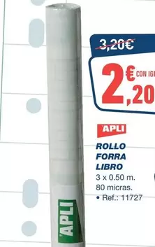 Apli - Rollo Forra Libro