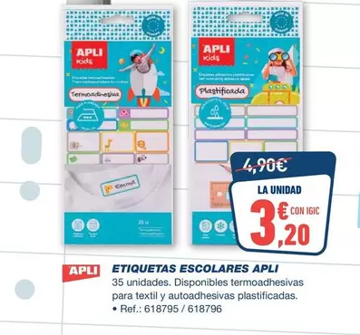 Apli - Etiquetas Escolares