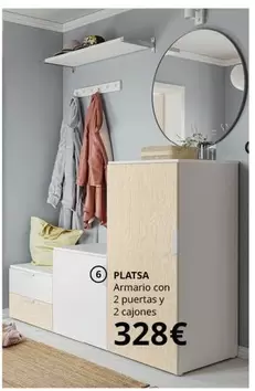 Armario Con 2 Puertas Y 2 Cajones