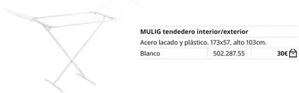 Blanco - Mulig Tendedero Interior/exterior