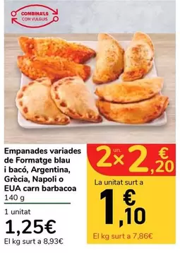 Empanades Variades De Formatge Blau I Bacó, Argentina, Grècia, Napoli O EUA Carn Barbacoa