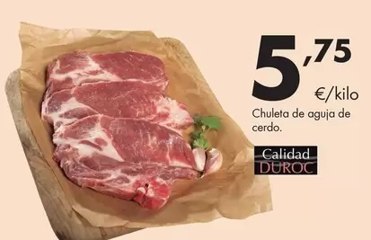 Chuleta De Aguja De Cerdo