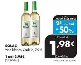Solaz - Vino Blanco Verdejo