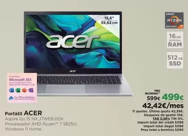 Acer - Portátil