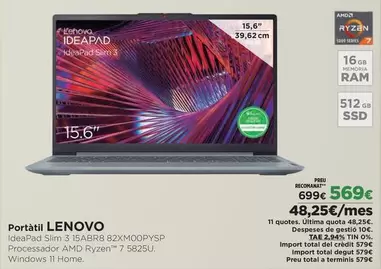 Lenovo - Portátil