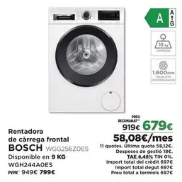 Bosch - Rentadora De Carga Frontal