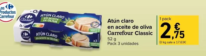 Carrefour - Atún Claro En Aceite De Oliva Classic
