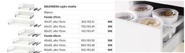 Blanco - Maximera Cajon Medio