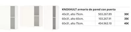 Armario De Pared Con Puerta