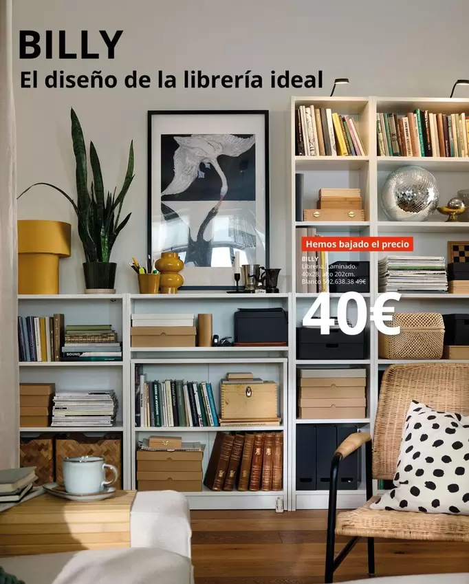 BILLY Libreria Laminado