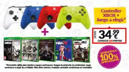 Xbox - Controller + Juego A Elegir