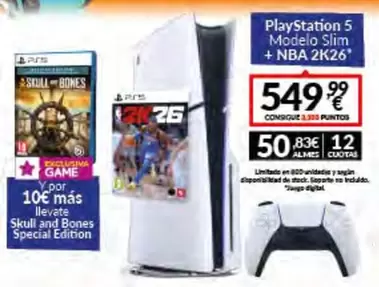 PlayStation 5 Modelo Slim + Nba 2k26