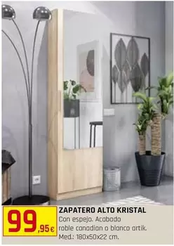 Zapatero Alto Kristal