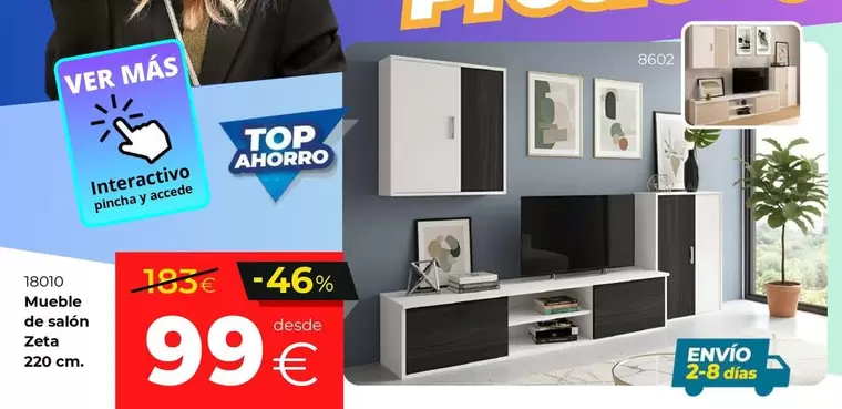Mueble De Salón Zeta 220 Cm
