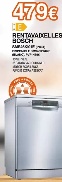 Bosch - Rentavaixelles Sms46ki01e