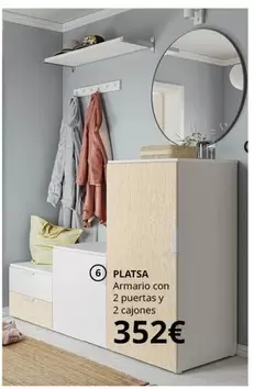 Armario Con 2 Puertas Y 2 Cajones