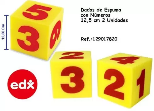 Dados De Espuma Con Números