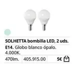 Globo - Solhetta Bombilla Led