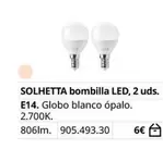 Globo - Solhetta Bombilla Led