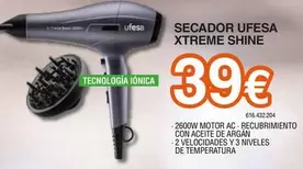 Ufesa - Secador Xtreme Shine