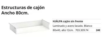 Blanco - Estructuras De Cajón Ancho 80cm