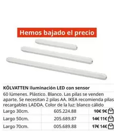 Blanco - Kólvatten Iluminación Led Con Sensor