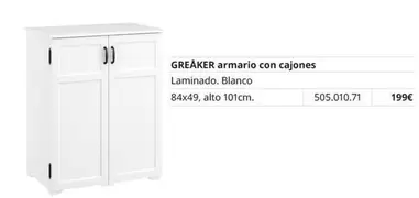 Blanco - Armario Con Cajones