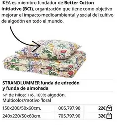 Ikea - Strandlummer Funda De Edredon Y Funda De Almohada