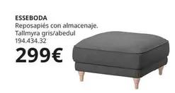 Reposapiés Con Almacenaje. Tallmmyra Gris/abedul