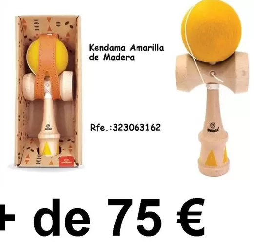 Kendama Amarilla De Madera