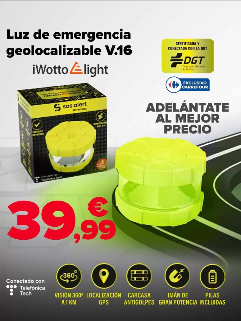 iWotto Light - Luz De Emergencia Geolocalizable V.16