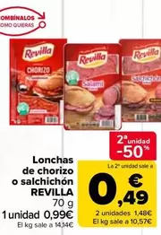 Revilla - Lonchas de chorizo o salchichon
