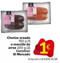 carrefour - Chorizo Oreado O Morcilla De Arroz