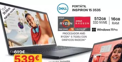 Dell - Portátil Inspiron 15 3535