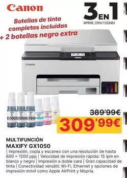 Canon - Multifuncion MAXIFY GX1050