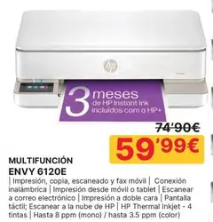 HP - Multifuncion Envy 6120E