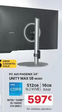Phoenix - Pc Aio 24" Unity Max 5b Negro