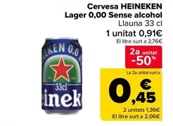 Heineken - Cervesa Lager 0,0 Sense alcohol