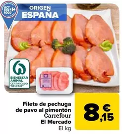Carrefour - Filete De Pechuga De Pavo Al Pimenton El Mercado