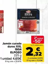 elpozo - Jamon Curado Duroc Xxl 1954