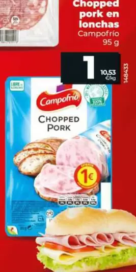 Campofrío - Chopped Pork En Lonchas 95 G