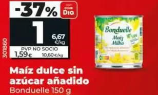 Bonduelle  - Maíz Dulce Sin Azúcar Añadido 