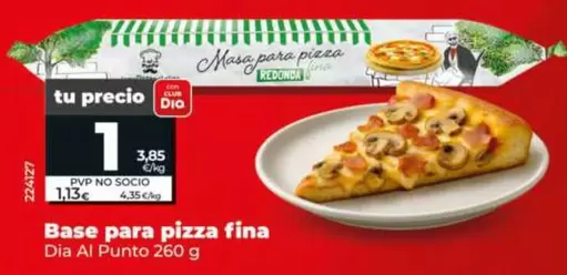 Dia Al Punto - Base Para Pizza Fina