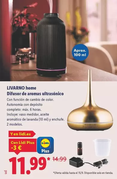 Livarno Home - Difusor De Aromas Ultrasonico