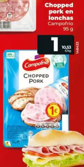 Campofrío  - Chopped Pork En Lonchas 95 G