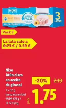 Nixe - Atún Claro En Aceite De Girasol