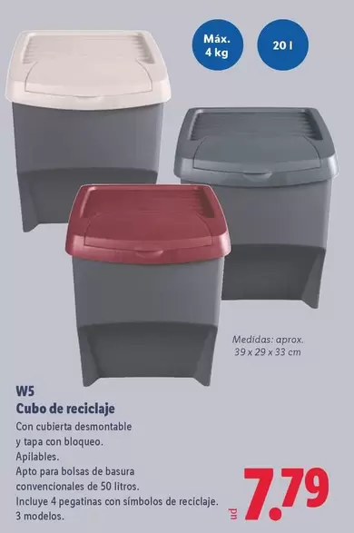 W5 - Cubo De Reciclaje