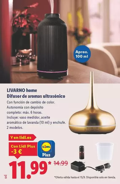 Livarno Home - Difusor De Aromas Ultrasonico